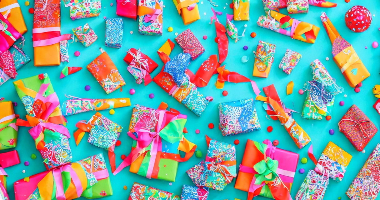 Det bedste indpakningspapir til børnefødselsdage: Farverigt og festligt